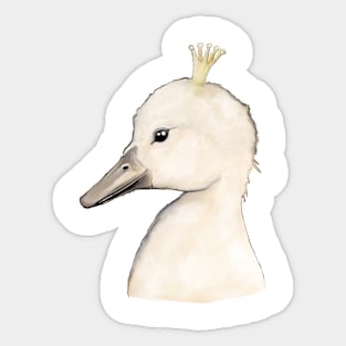 Swan Kid Sticker